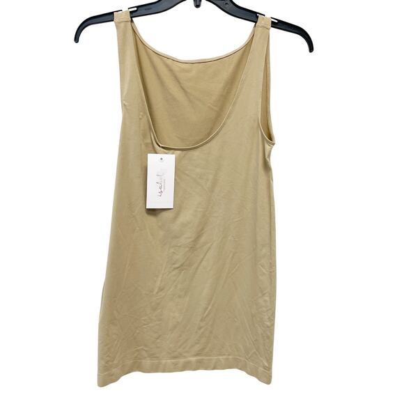Isabel By Ingrid & Isabel Women's Beige Scoop Neck Maternity Tank Top Size Large - Picture 1 of 4